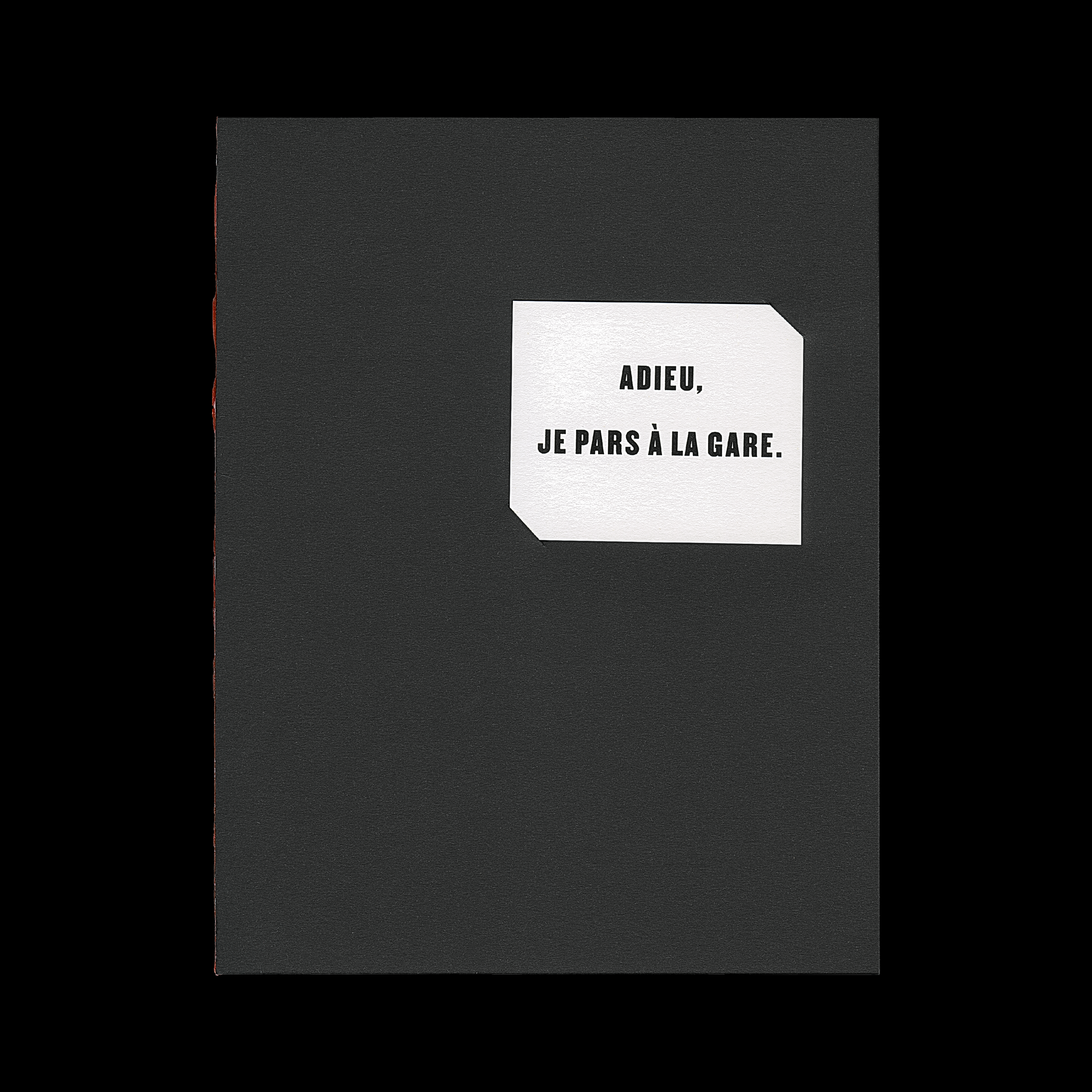 Adieu, je pars à la gare, par Arthur Cravan