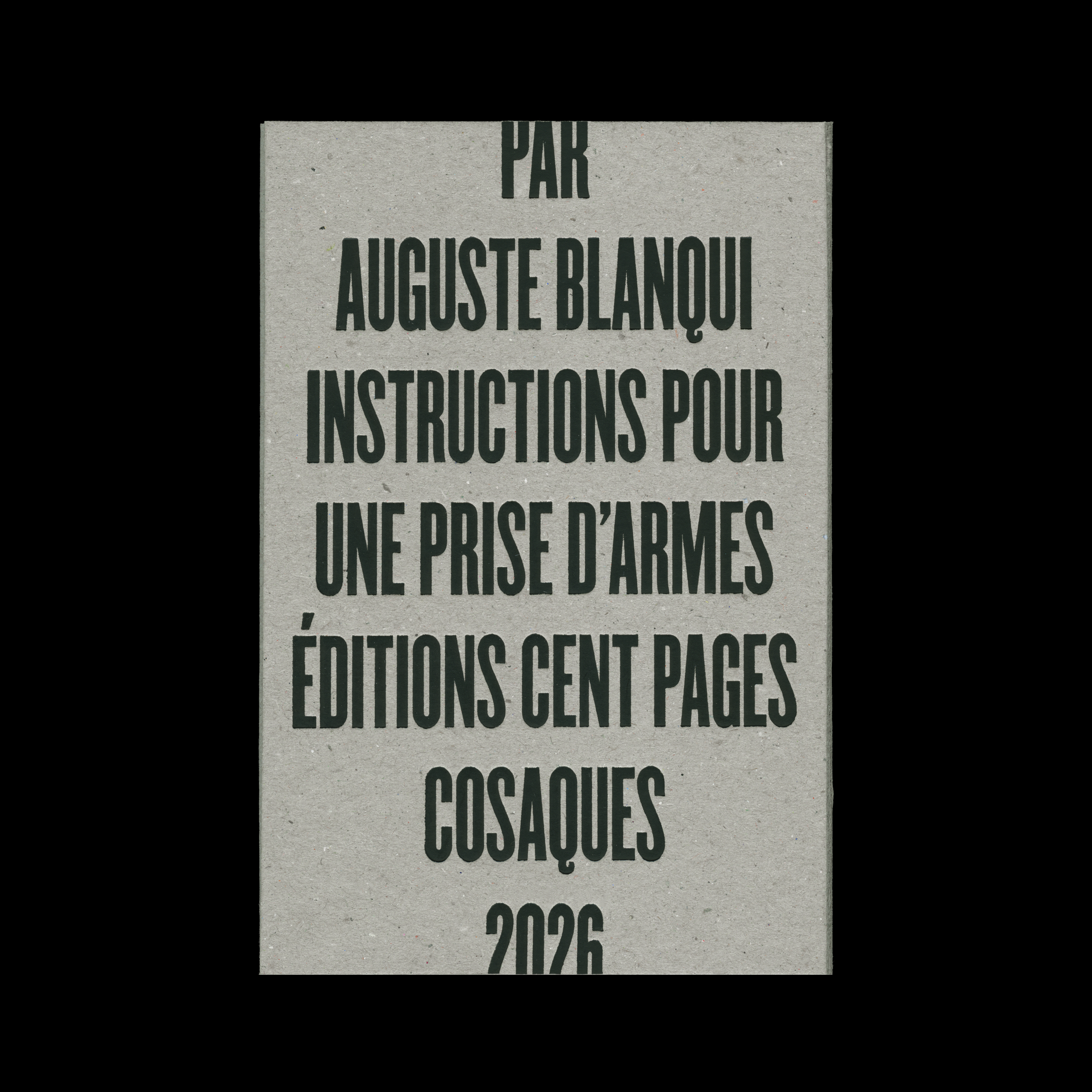 Instructions pour une prise d’armes, par Auguste Blanqui