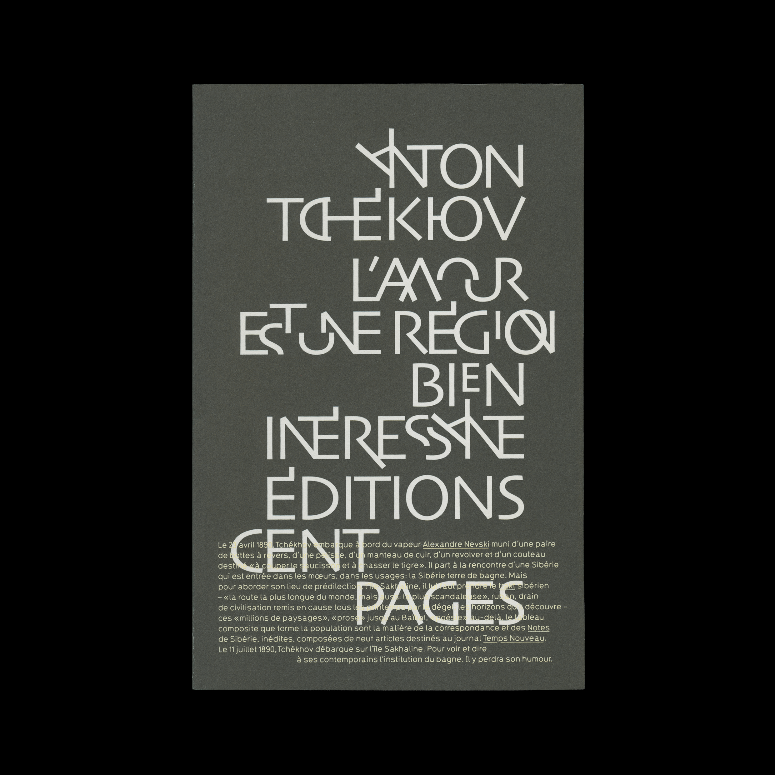 L’Amour est une région bien intéressante, par Anton Tchékhov