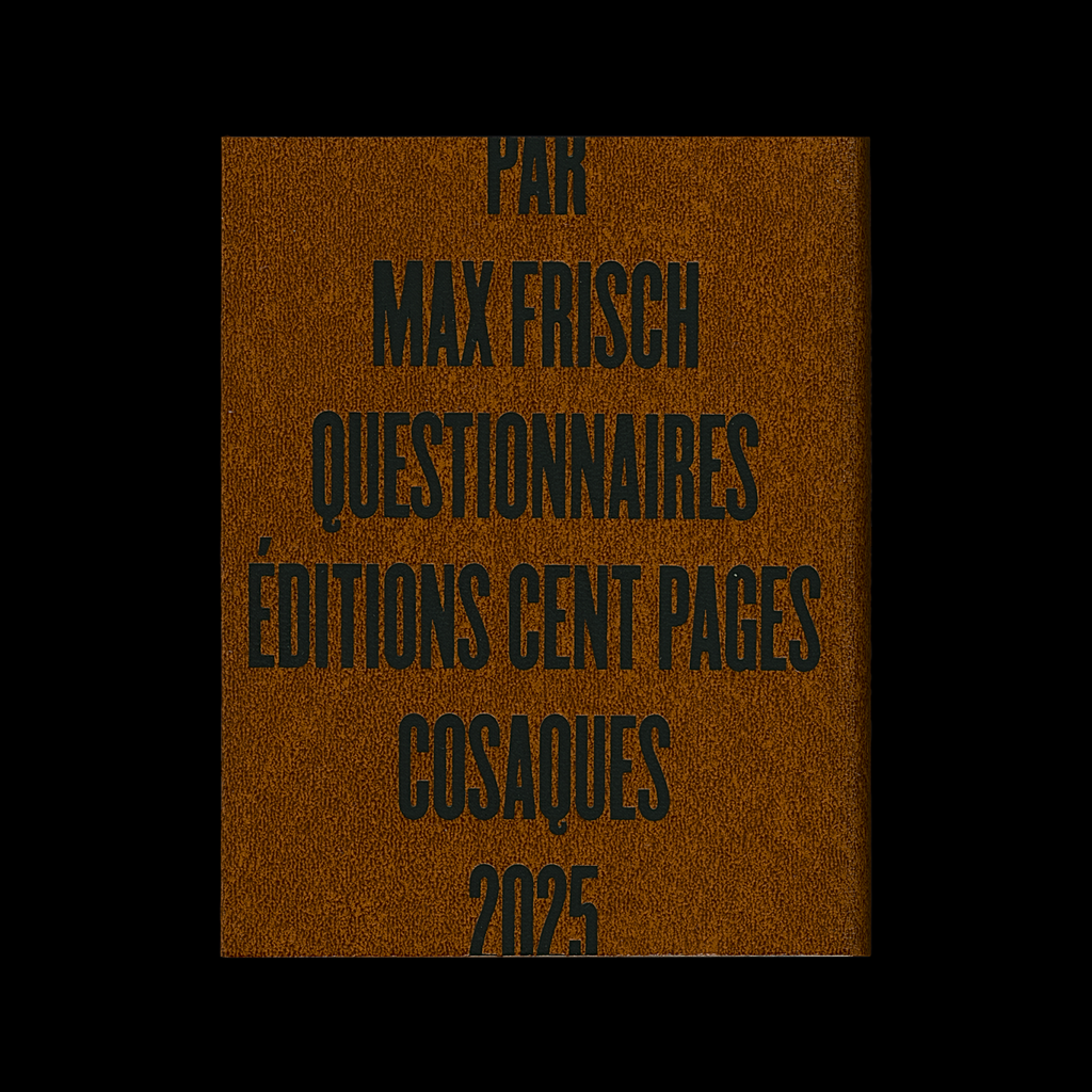 Questionnaires, par Max Frisch